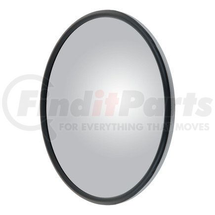 Retrac Mirror 610553 Side View Mirror Head, 8", Round Offset Convex, Stainless Steel, with J-Bracket
