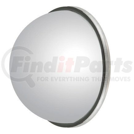 Retrac Mirror 610775 Side View Mirror Head, 8", Round, Bubble, Stainless Steel