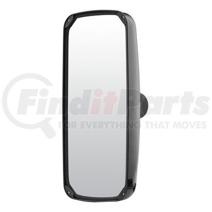 Retrac Mirror 610872 Side View Mirror Head,  8" x 17", Black, Plastic, Clamp Mounted