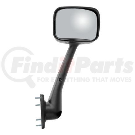 Retrac Mirror 612168 Side View Mirror Assembly, Pedestal-Mount. 8" x 6", Chrome, Convex, for 2008-2020 Freightliner Cascadia