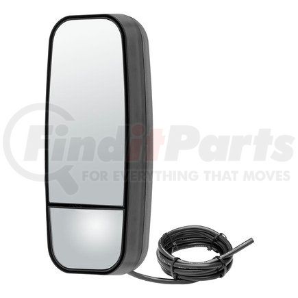 Retrac Mirror 613420 Motorized Mirror Head - 8” x 19” Dual Vision, Black Plastic, Aerodynamic