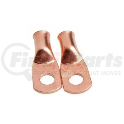 FORNEY INDUSTRIES INC. 60091 Cable Lug, Premium Copper, #6 Cable x 1/4" Stud (Carded), 2-Pack