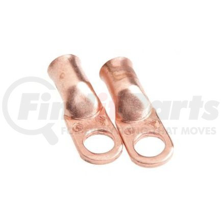 FORNEY INDUSTRIES INC. 60095 Cable Lug, Premium Copper, #1 Cable x 3/8" Stud (Carded), 2-Pack