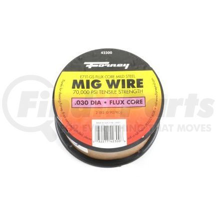 Forney Industries Inc. 42300 .030" E71T-GS Flux Core Mild Steel MIG Welding Wire, 2 Lbs.