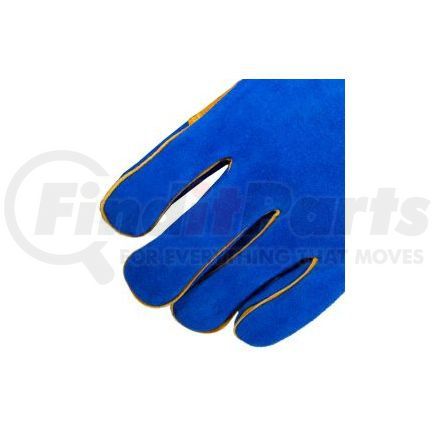 Forney Industries Inc. 53422 Heavy Duty Welding Gloves with Reinforced Thumb, Blue Men's Size L