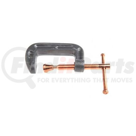 Forney Industries Inc. 70225 C-Clamp, 2" Malleable Iron with Swivel Pad & Sliding T-Handle