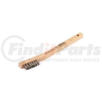 Forney Industries Inc. 70506 Wire Scratch Brush, Stainless Steel with Wood Handle, 7-3/4" x .006"
