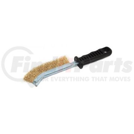 FORNEY INDUSTRIES INC. 70516 Wire Scratch Brush, Brass, HD with Plastic Handle, 5"