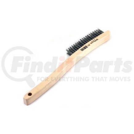 Forney Industries Inc. 70521 Wire Scratch Brush, Stainless Steel, 13-3/4" x .013" with Wood Handle