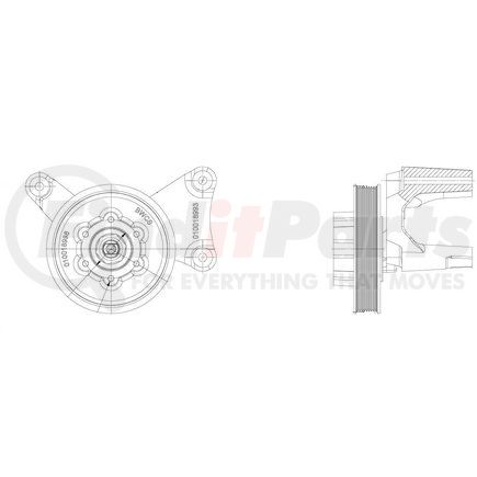 Kit Masters 010018953 Engine Cooling Fan Clutch - BorgWarner / Kysor ON/OFF Fan Drive