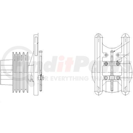 Kit Masters 1077-07767-05 Kysor-Style Hub - New