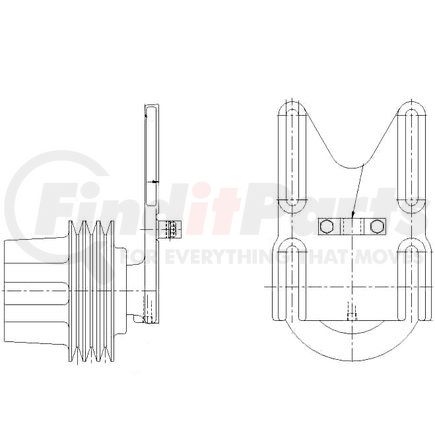 Kit Masters 1077-07895-04 Kysor-Style Hub - New