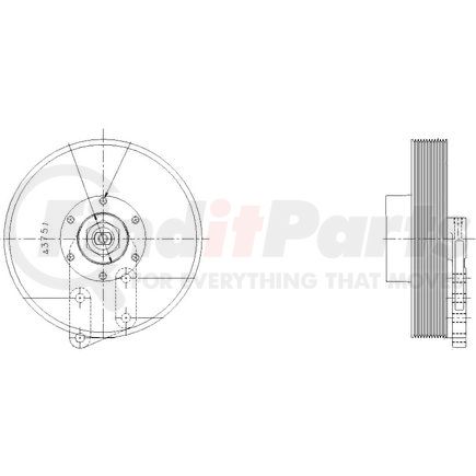 Kit Masters 1077-09061-02 Kysor-Style Hub - New