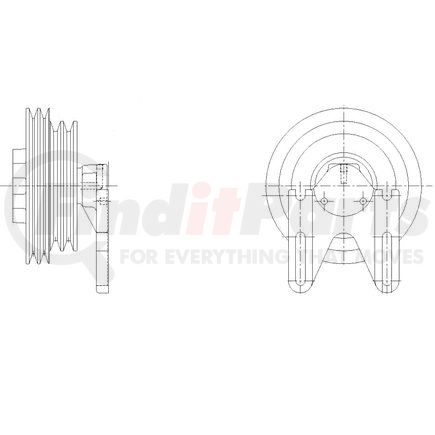 Kit Masters 1077-09089-03 Kysor-Style Hub - New