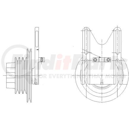 Kit Masters 1077-09103-01 Kysor-Style Hub - New