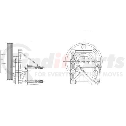 Kit Masters 1077-09122-03 Kysor-Style Hub - New