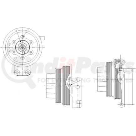 Kit Masters 1077-09159-01 Kysor-Style Hub - New