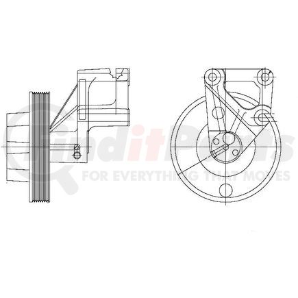 Kit Masters 1077-09128-03 Kysor-Style Hub - New