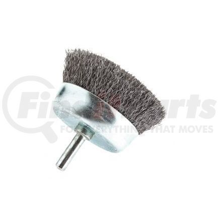 Forney Industries Inc. 72269 Cup Brush, Crimped Wire 2-1/2" x .012" Wire with 1/4" Shank, Bulk