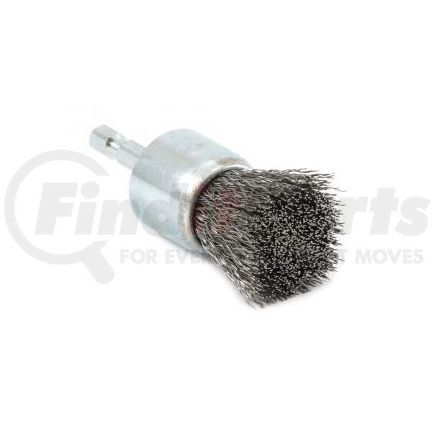 Forney Industries Inc. 72737 End Brush, Crimped Wire 1" x .012" with 1/4" Hex Shank