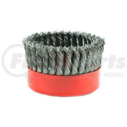 FORNEY INDUSTRIES INC. 72756 Cup Brush, Knotted Wire 6" x .020" Wire with 5/8"-11 Arbor