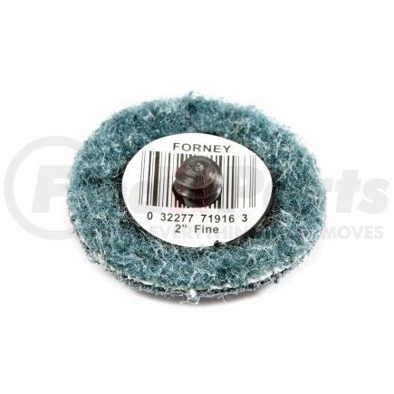 Forney Industries Inc. 71916 Surface Prep Pad, Quick Change, Fine Grit, 2"