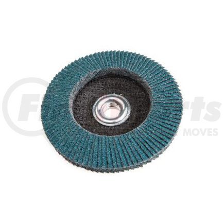 FORNEY INDUSTRIES INC. 71920 Flap Disc, High Density "Jumbo" Blue Zirconia, 40 Grit Type 29, Depressed Center, 4-1/2" with 5/8-11 Arbor ZA40
