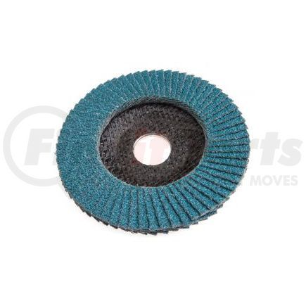 FORNEY INDUSTRIES INC. 71926 Flap Disc, Blue Zirconia, 36 Grit Type 27, Depressed Center, 4-1/2" with 7/8" Arbor ZA36