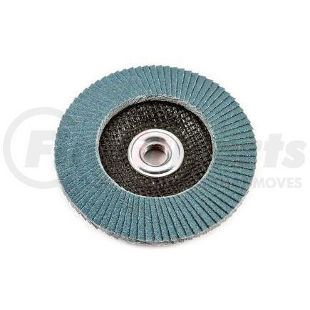 FORNEY INDUSTRIES INC. 71933 Flap Disc, Blue Zirconia, 120 Grit Type 29, Depressed Center, 4-1/2" with 5/8-11 Arbor ZA120