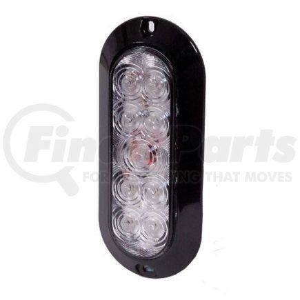 Maxxima M63320RCL Marker Light - Oval, Red, Clear Lens
