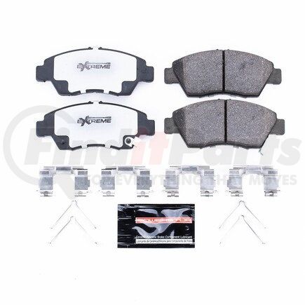 PowerStop Brakes Z26948 Z26 STREET PERFORMANCE CARBON-FIBER CERAMIC BRAKE PADS W/ HARDWARE
