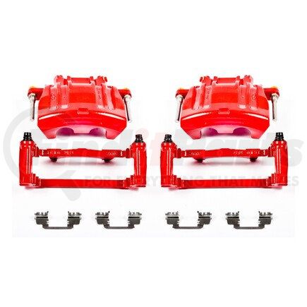 PowerStop Brakes S5016A Red Powder Coated Calipers