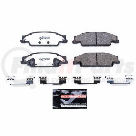 PowerStop Brakes Z26922 Z26 STREET PERFORMANCE CARBON-FIBER CERAMIC BRAKE PADS W/ HARDWARE