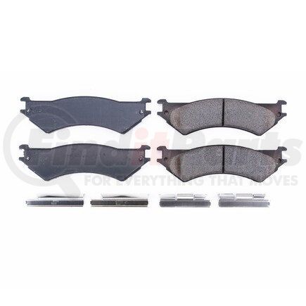 PowerStop Brakes 17-802 Z17 EVOLUTION CERAMIC BRAKE PADS W/ HARDWARE