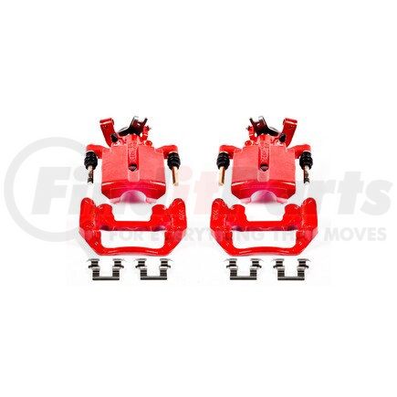 PowerStop Brakes S4892 Red Powder Coated Calipers