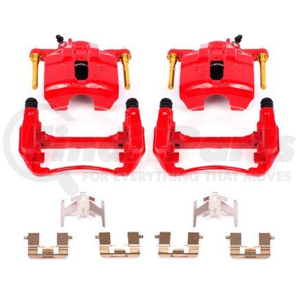 PowerStop Brakes S1460 Red Powder Coated Calipers
