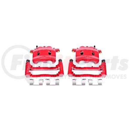 PowerStop Brakes S4918 Red Powder Coated Calipers