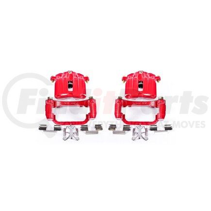 PowerStop Brakes S4854 Red Powder Coated Calipers