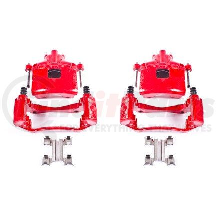PowerStop Brakes S5034 Red Powder Coated Calipers