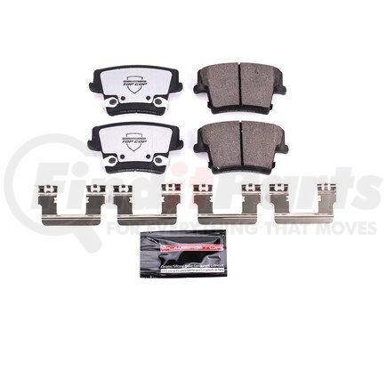 PowerStop Brakes Z37-1057A Z37 TOP COP CARBON-FIBER CERAMIC BRAKE PADS W/ HARDWARE