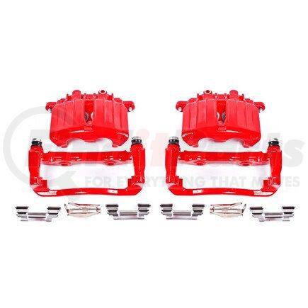 PowerStop Brakes S4764 Red Powder Coated Calipers