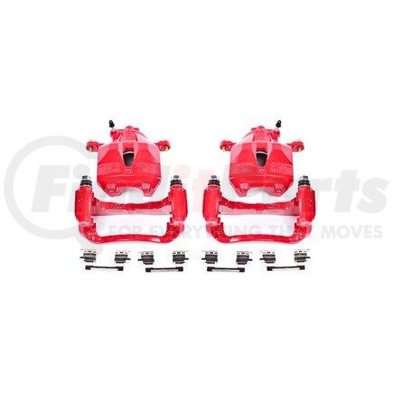 PowerStop Brakes S2714 Red Powder Coated Calipers