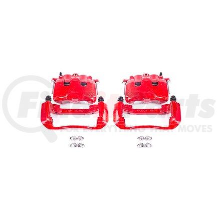 PowerStop Brakes S5008 Red Powder Coated Calipers