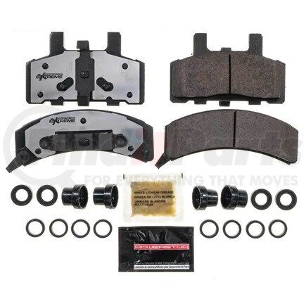 PowerStop Brakes Z36-369 Z36 TRUCK & TOW CARBON-FIBER CERAMIC BRAKE PADS W/ HARDWARE
