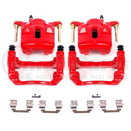 PowerStop Brakes S2698 Red Powder Coated Calipers