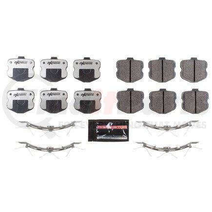 PowerStop Brakes Z261185F Z26 STREET PERFORMANCE CARBON-FIBER CERAMIC BRAKE PADS W/ HARDWARE
