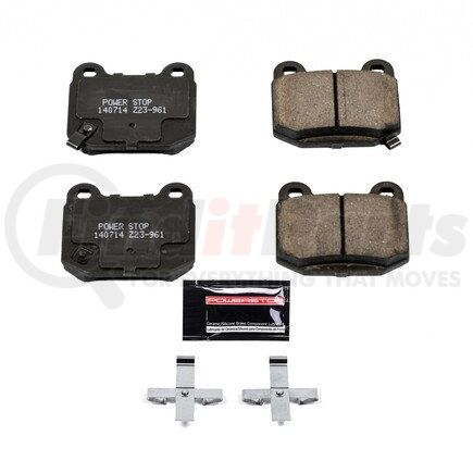 PowerStop Brakes Z23961 Z23 EVOLUTION SPORT CARBON-FIBER BRAKE PADS W/ HARDWARE