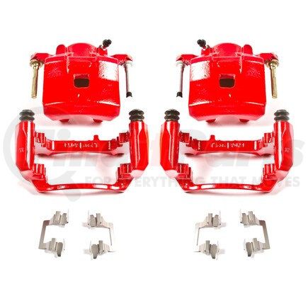 PowerStop Brakes S4906 Red Powder Coated Calipers