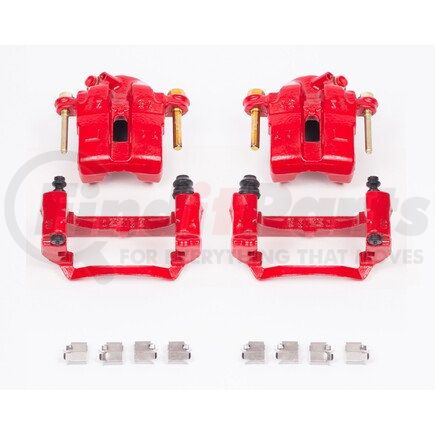 PowerStop Brakes S1704 Red Powder Coated Calipers