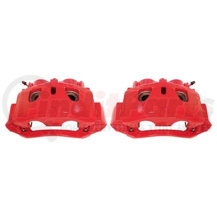 PowerStop Brakes S5302 Red Powder Coated Calipers